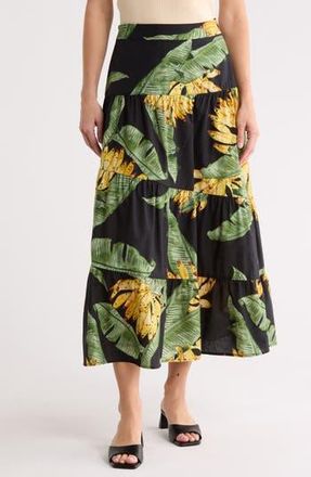 Dress To Paraso Print Poplin Midi Skirt in Est Paraso at Nordstrom Rack, Size X-Large