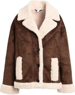 Topshop ROPA DE ABRIGO - Borreguito y pelo ecológico en YOOX.COM