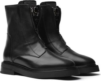 Tosca Blu Monaco Enkellaars - Dames - Enkellaarsjes - Zwart - 36 EU - Leer - Schoenen