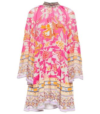 Camilla Printed silk minidress