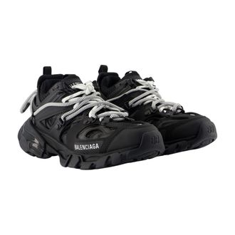 Balenciaga Womens Track Sneaker Black Synthetic
