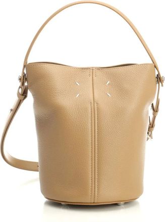 Maison Margiela Tassen, Dames, Beige, ONE Size, Leer, Dress-age Schoudertas