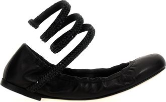 Rene Caovilla Lamb Leather Ballet Womens Flats