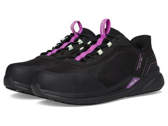 Skechers Carbix - Yunia Carbon Nano Comp Toe Womens Walking Shoes Black : 9 M, Synthetic/Textile