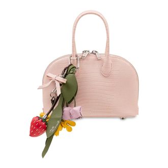 Self Portrait Handbags, female, Pink, Size: ONE SIZE Lizard Toast Minibag