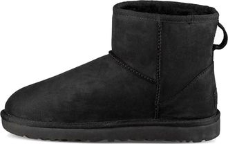 UGG (WMNS) UGG Classic Mini Leather Snow Boots Black 1016558-BLK
