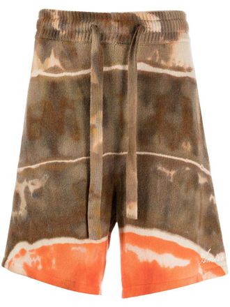 Amiri Shorts sportivi con fantasia tie-dye - Multicolore