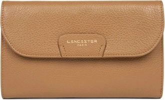 Lancaster Leren portemonnee met kaartsleuven - Dames - Portefeuilles - Bruin - ONE Size - Leer - Accessoires