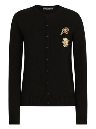 Dolce & Gabbana embellished button cardigan - Black