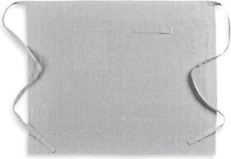 Solino Home Linen Apron 33 x 40 in for Dining Table, Holiday and Everyday Table Decor - Linen Midi Bistro Apron in Oyster Grey at Nordstrom, Size