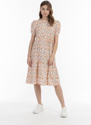 Mymo myMo Midi Korte Mouw Jurk