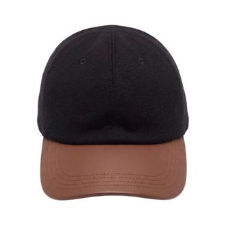 Kiton Baseballpet - Heren - Accessoires - Zwart - Maat: XL Zijde
