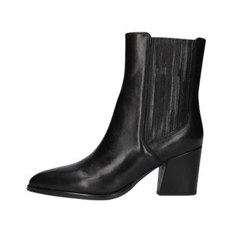 Stefano Lauran E8115 Enkellaarsjes - Dames - Schoenen - Zwart - Maat: 39 EU Leer
