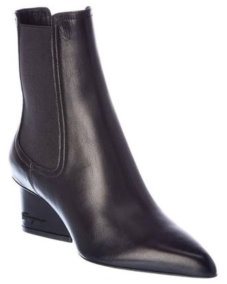 Ferragamo Ferragamo Ladies Black Chelsea Ankle Boots