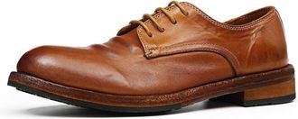 Generic Mens Low Chunky Heel Office Dress Shoes Lace Up Vintage Oxfords Round Toe Casual Shoes,Brown2,5.5 UK