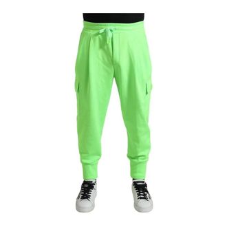 Dolce & Gabbana Hombre, Pantalones, Verde, Talla: M