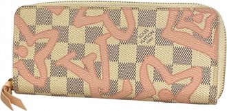 Louis Vuitton Pink White Long Wallet (Bi-Fold) (Pre-Owned)