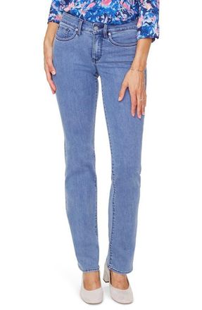 NYDJ Marilyn High Waist Cool Embrace Straight Leg Jeans in Delray at Nordstrom, Size 14