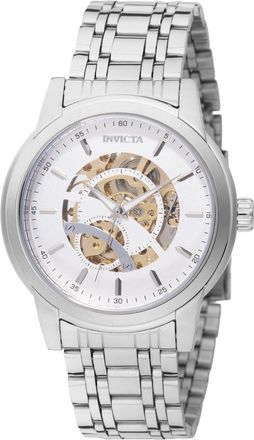 Invicta Objet D Art 69122 Heren Horloge - Automatisch Uurwerk - Roestvrij Staal met zilveren Wijzerplaat - 42mm