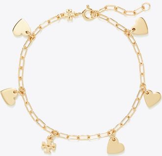 Tory Burch Womens Curiosity Heart Bracelet, One Size