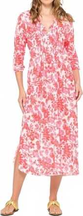 Oneseason Long Poppy Dress In Antigua Pink