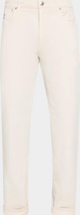 Brunello Cucinelli Men & apos;s Straight Fit Stretch Five-Pocket Pants