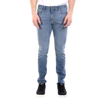 Emporio Armani Jeans, Heren, Blauw, W38, Katoen, J06 Slim-fit Jeans