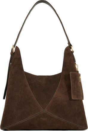 Dune London Womens Accessories Dearest - Suede Tote - Brown Leather - One Size