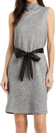 Drew Cosette Mini Dress In Double Cashmere Grey