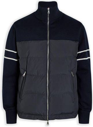 Aurélien Frost Quilted Wool-blend and Shell Jacket - Navy - Xxl