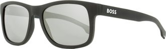 BOSS Boss Mens Rectangular Sunglasses B1568S 003T4 Matte Black 55mm