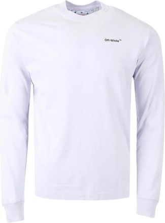 Off-white T-shirt Caravaggio Arrow a maniche lunghe - Viola
