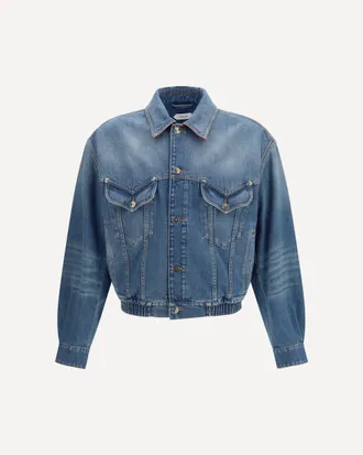Versace Medusa cotton denim Jacket Male 50