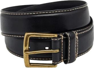 Ralph Lauren Pre-owned Leren Riem - Dames - Vintage Accessoires - Zwart - ONE Size - Leer - Vintage