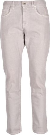 Eleventy Light Grey Straight Leg Jeans with Classic Five-Pocket Design