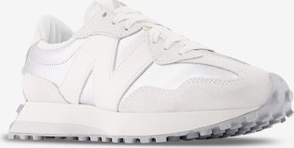 New Balance Niedriger Ledersneaker mit metallisiertem Wildleder W 327 Glimmer