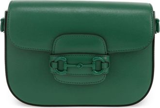 Gucci 2020 small Horsebit 1955 shoulder bag - women - Leather - One Size - Green