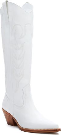 Matisse Footwear Agency Western Pointed Toe Boot in White at Nordstrom, Size 7.5