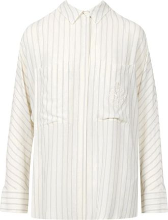 Semicouture overhemden Wit+Grijs