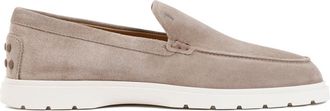 Tod's Taupe Suede Loafers