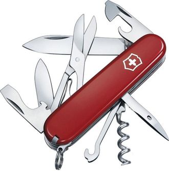 Victorinox by Swiss Army Climber, Coltellino Svizzero, Originale, Multiuso, Campeggio, 14 Funzioni, Lama, grande, Cavatappi - Victorinox