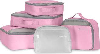 Travelers Choice 5-Piece Packing Cube Set in Pink at Nordstrom Rack