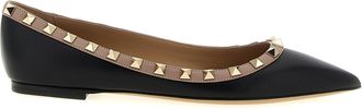 Valentino Garavani Rockstud Flat Shoes Nero-Donna