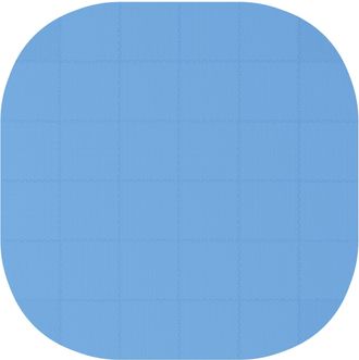 vidaXL Tapete Para Piscina 36 Uds. &Oslash; 350 Cm Redondo Espuma Eva Azul Vidaxl