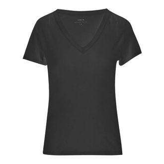 Vince T-Shirts, female, Black, M, Essential Pima Cotton V-Neck T-Shirt