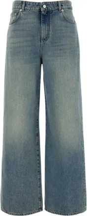 Alexander McQueen Alexander McQueen, Wide Jeans, female, Blue, Size: W25 Wide Leg Jeans