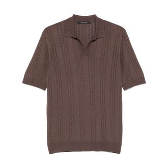 Tagliatore Polo Shirts, male, Brown, Size: M Pavel Polo Shirt