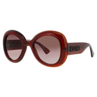 Moschino Ladies Brown Rectangular Sunglasses MOS162S09QHA