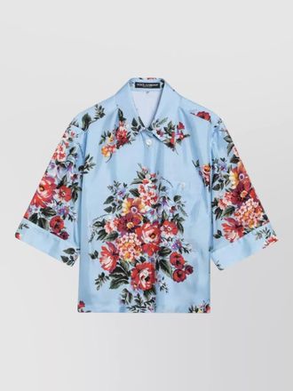 Dolce & Gabbana silk floral-print shirt