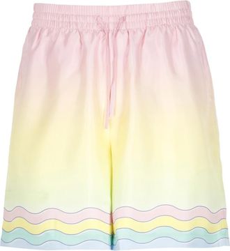 Casablanca Zijde Bermuda - Heren - Korte Broeken - Veelkleurig - XL - Korte Broeken